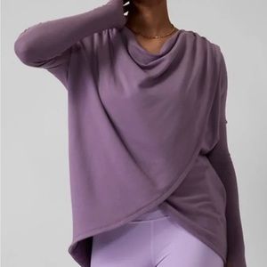 Athleta Purana wrap sweatshirt